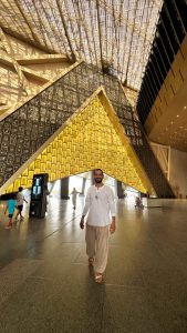 Meka in the Entrance ot the Grand Egyptian Museum