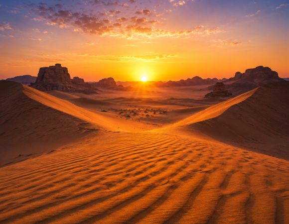 Sunrise in the Desert